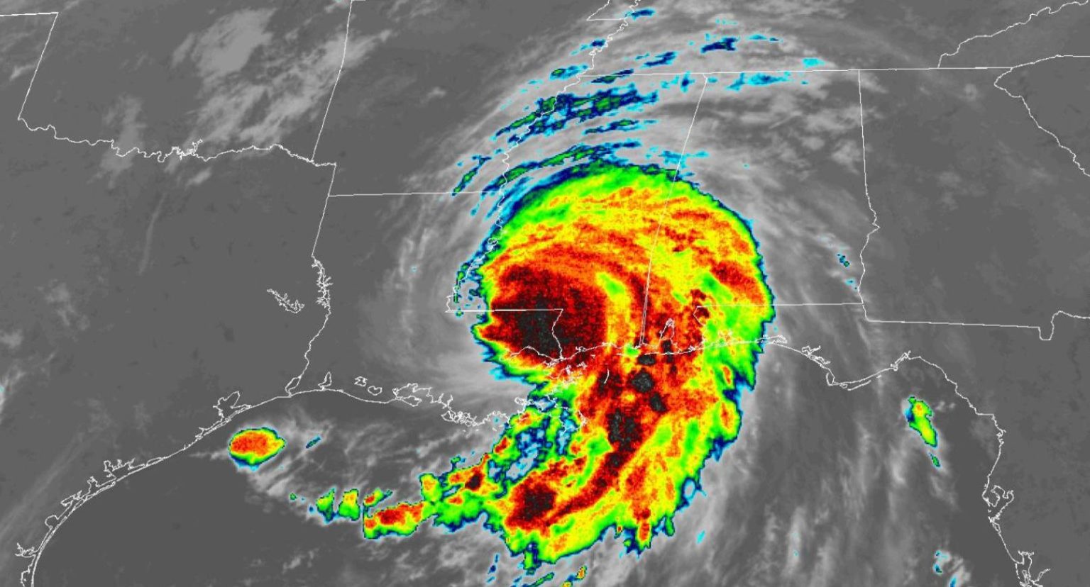 Hurricane Ida A major storm at landfall 29 and 30 August 2021