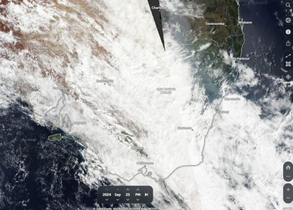 Heavy rain New South Wales and East Coast Low 25 to 28 September 2024.