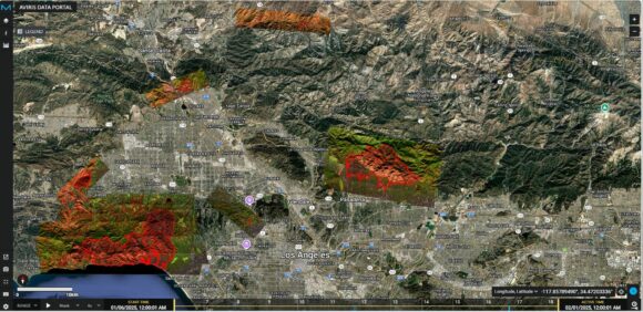 Los Angeles fires January 2025.