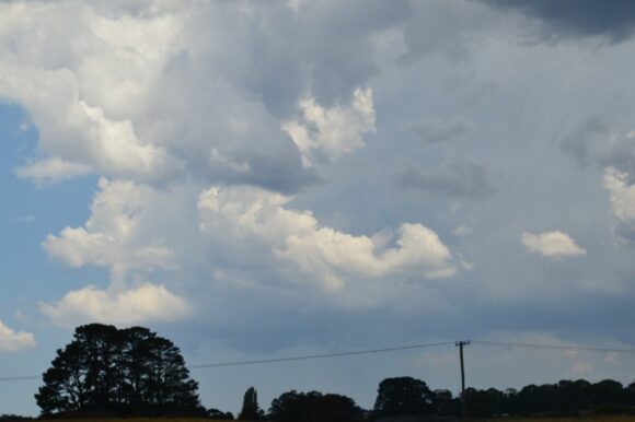 Showers and storms and severe warned storms across the Southern Highlands Saturday 4 January 2025. 