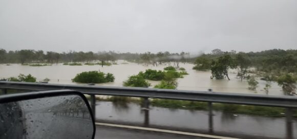 Major flooding seen in pictures around Townsville NE Queensland 2 and 3 February 2025.