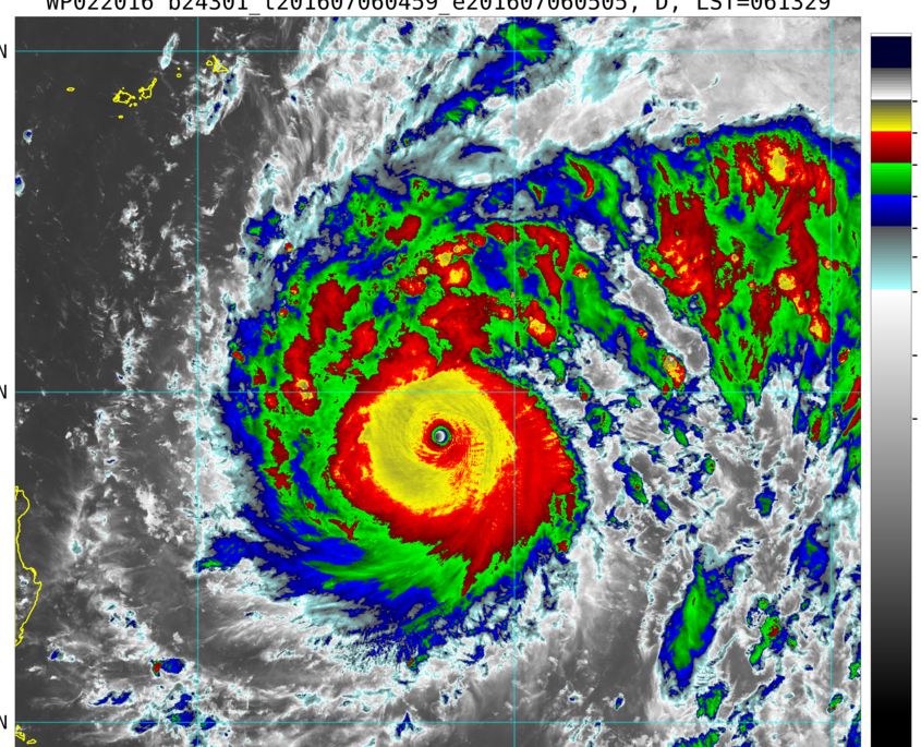 Super Typhoon Nepartak July 5 to 8 Taiwan - Extreme Storms