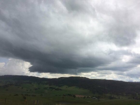 Storm organising south of Lithgow
