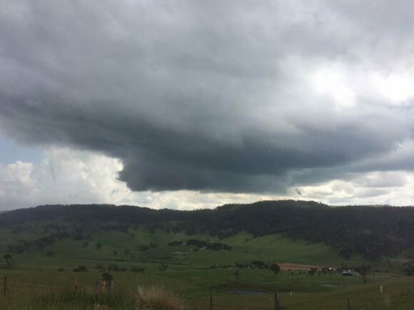 Developing storm south of Lithgow