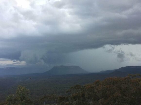 Storm base of possible supercell