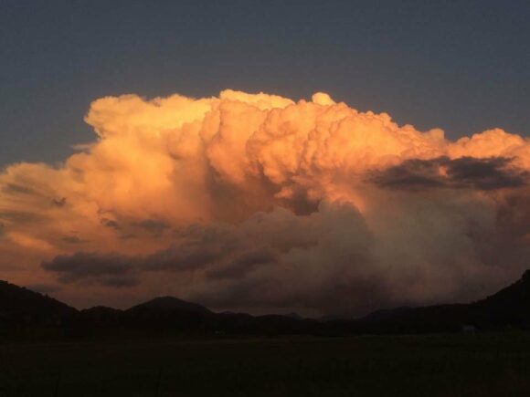 Sunset cumulonimbus!