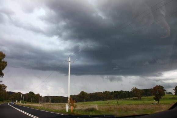 Beginning of the supercell and its substantial base!