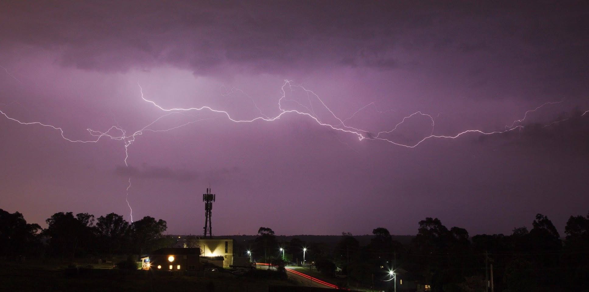 Lightning anvil crawler from Riverstone #lightning #storm #photograqphy  best viewed full screen!