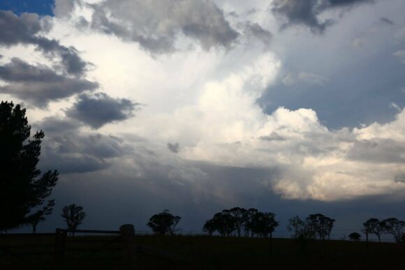 This storm had hail shafts it seems but I was not under it - no roads