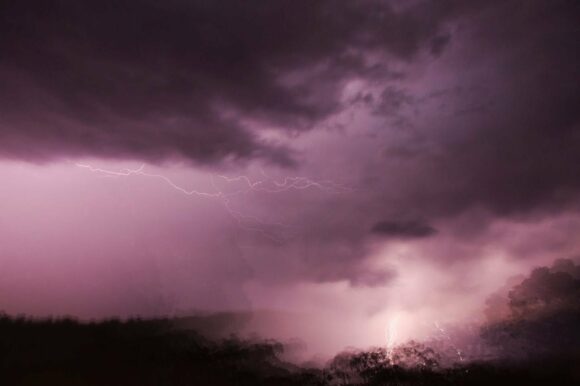 Lightning shot from the vehicle as we headed south no time to stop due to an estimated 2am arrival