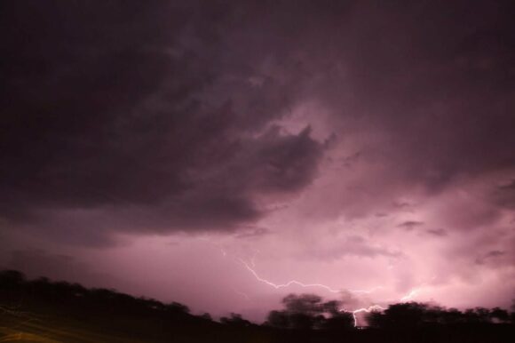 Lightning shot from the vehicle as we headed south no time to stop due to an estimated 2am arrival