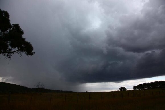Storm to the north of the original location and near updraft back-building NW