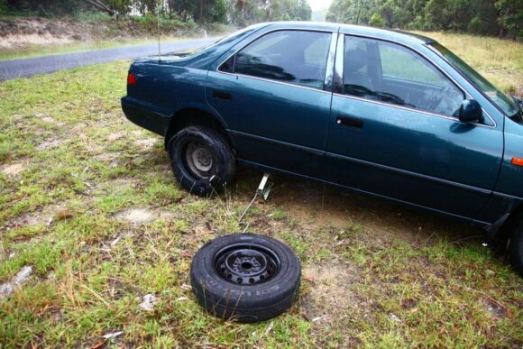 Yes mishap number 2 tyre completely ripped from rim!
