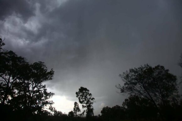You know what this is - hail shafts!. We drove into the hail a minute or so later!