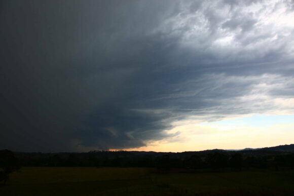 Supercell with wall cloud