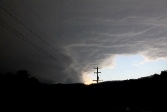 Approaching the core of the supercell
