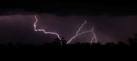 Lightning near Allora, Queensland  This one seem to come down and up. @[100000025414143:2048:Michael Keene] has it on vi