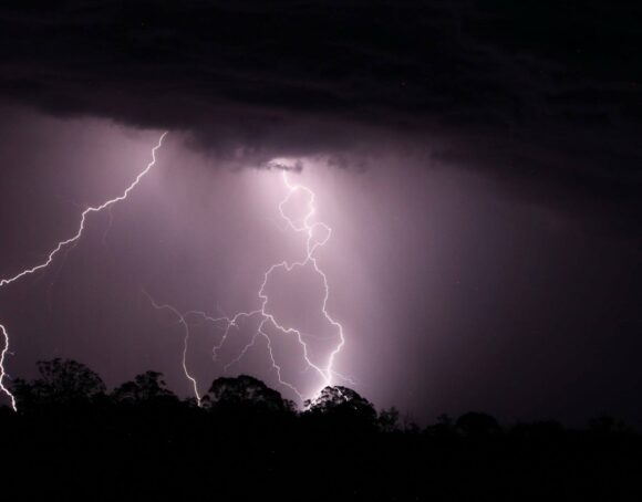 Lightning near Allora, Queensland  could not get it in which was a pity
