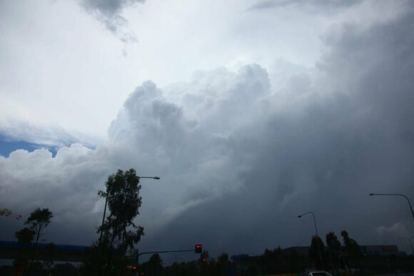 Flanking Line of the supercell as it headed towards the Northern Beaches - @[728681411:2048:Matt Smith] has a better vie