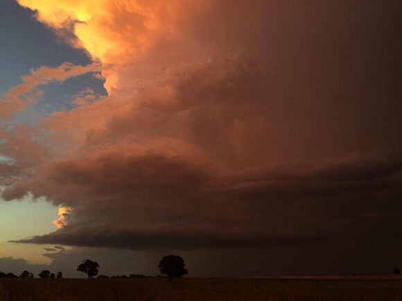 Last storm of the day was beautiful! This is the structure as it began to weaken! With Rodney