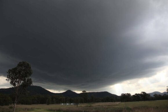 Storm base of a developing severe storm