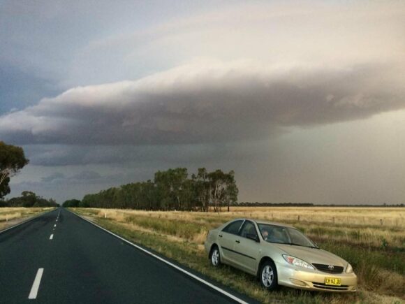 Strong outflow and features
