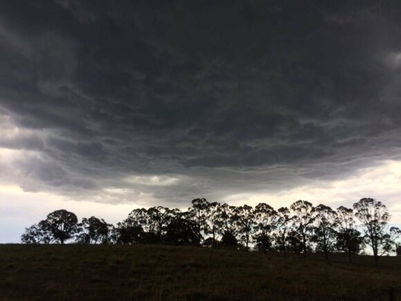Luddenham storm building and about to dump hail!