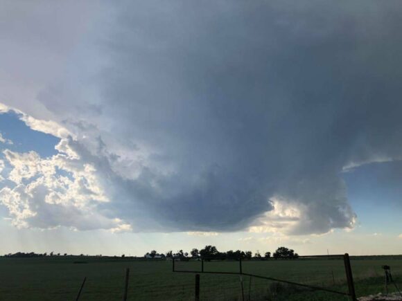 Texas Panhandle Supercell breaks the cap 25th May 2018
