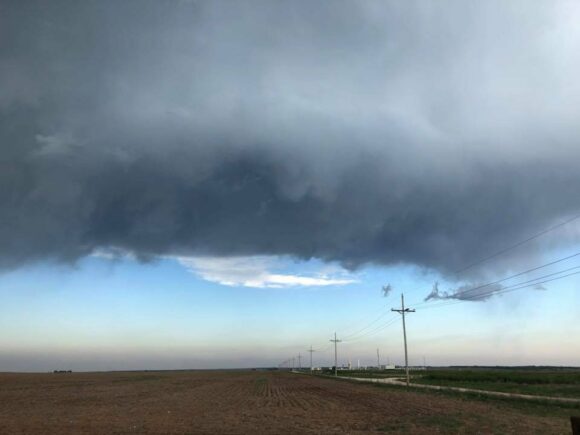Texas Panhandle Supercell breaks the cap 25th May 2018
