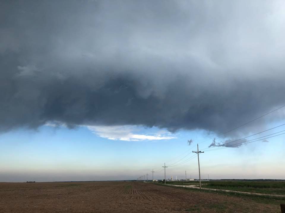 Texas Panhandle Supercell breaks the cap 25th May 2018