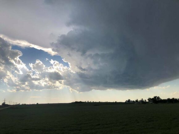 Texas Panhandle Supercell breaks the cap 25th May 2018