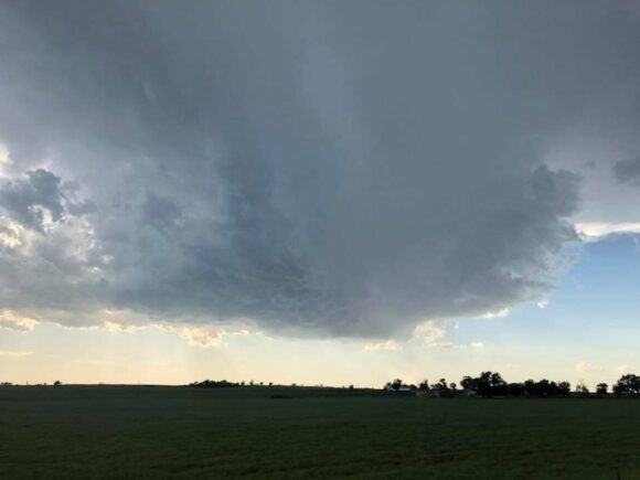 Texas Panhandle Supercell breaks the cap 25th May 2018