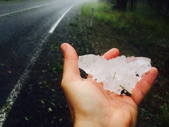 Straight after school up the Putty Road - searching around and this eventually was found

Insane Hail and Supercell Structure