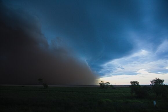 Chased the NW Slopes and ended up on back roads to Narrabri! Dust bowl along the shelf cloud! The dust bowl storm came all the way from Coonamble. Met...