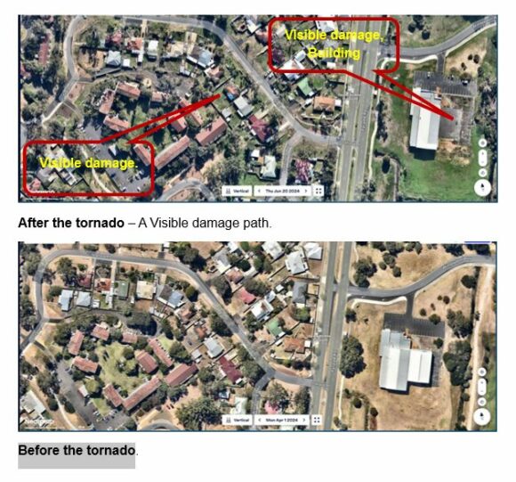 Bunbury Western Australia tornado Friday 10 May 2024.