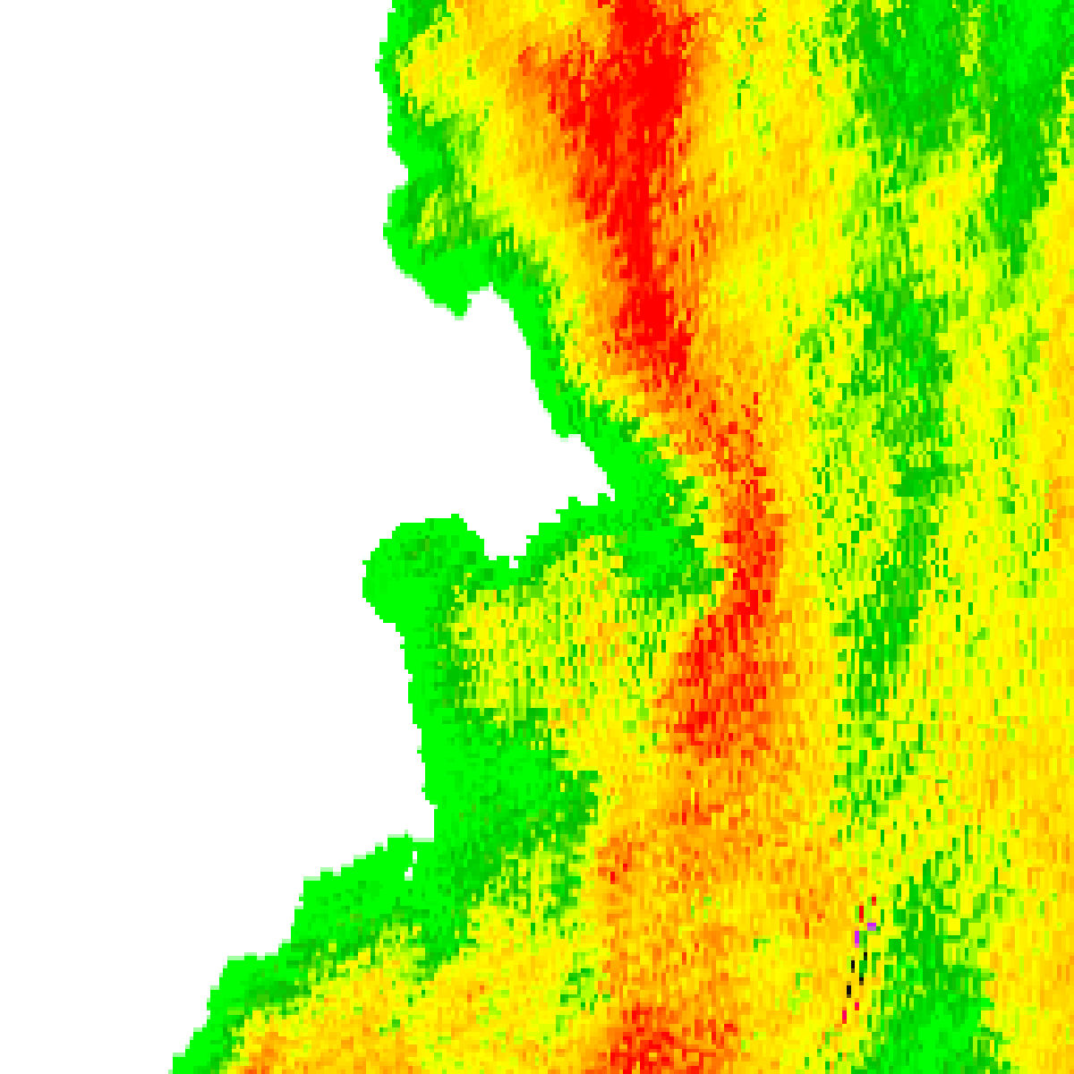 Radar 1:45pm AEST