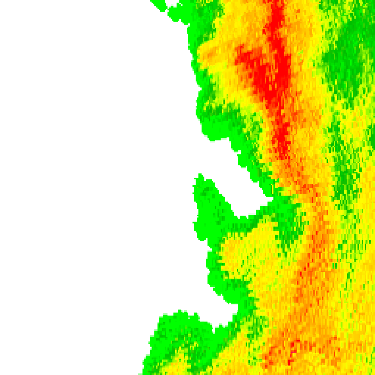 Radar 1:55pm AEST